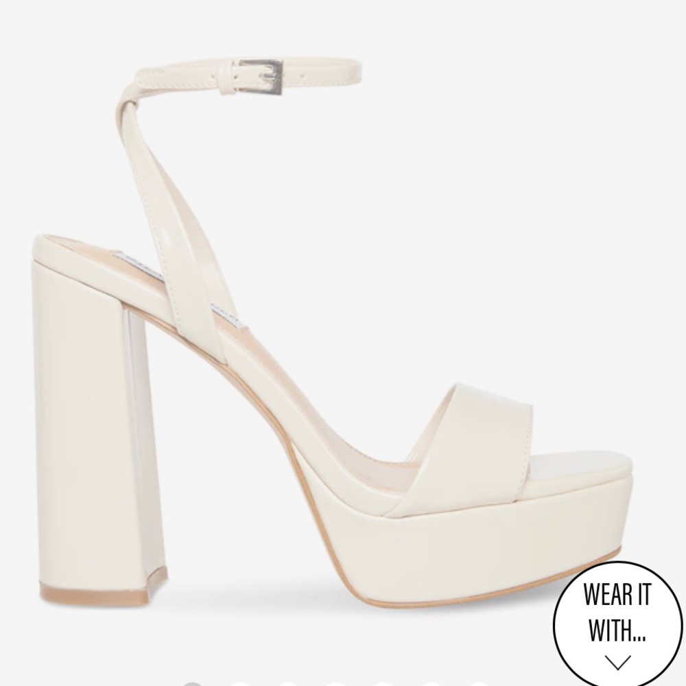Steve Madden Lessa Bone Patent 7.5